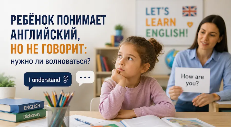 Почему ребёнок понимает английский, но не говорит: нужно ли волноваться